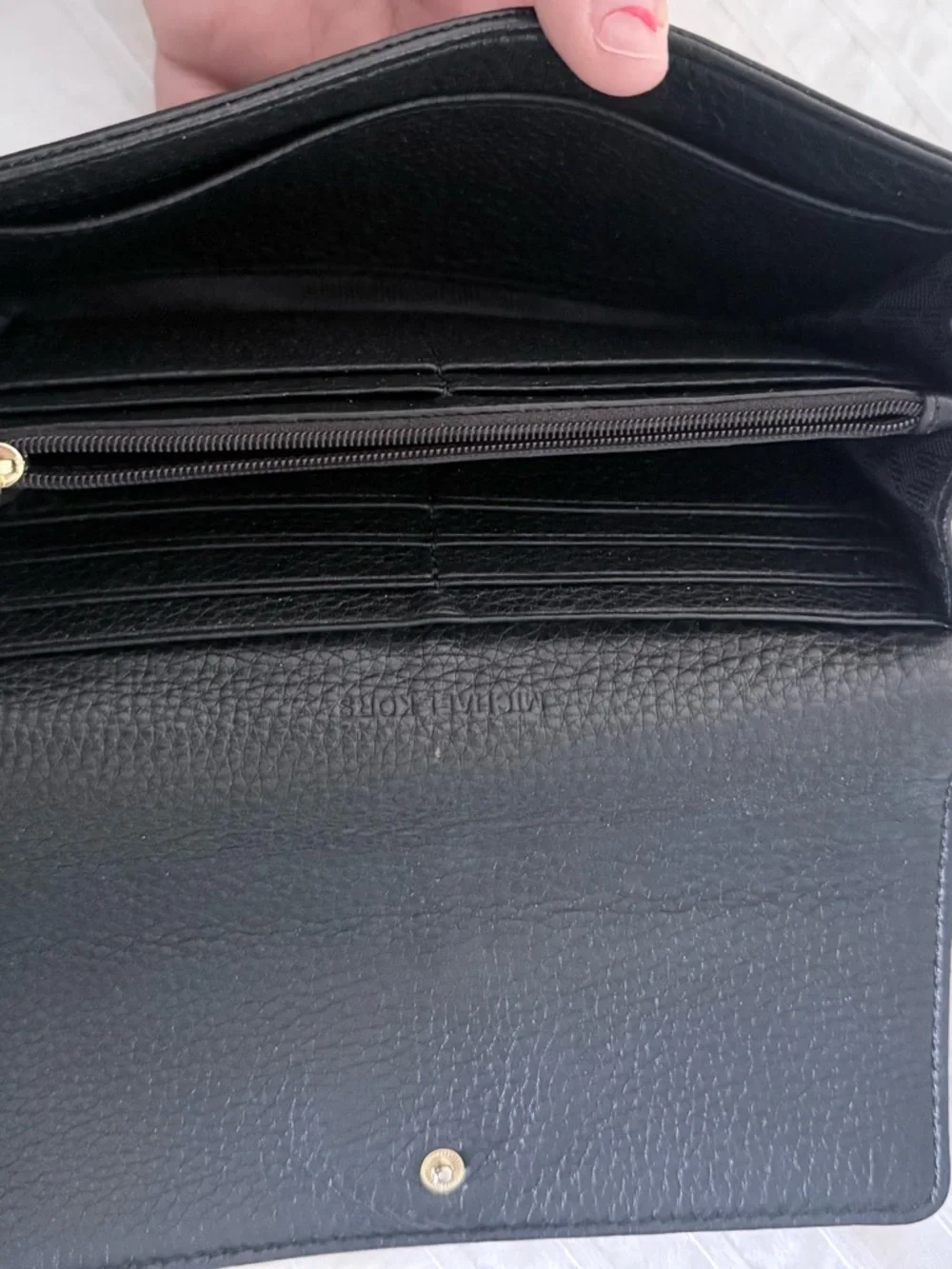 Michael Kors Black Tote with Blush Pink Straps and Gold Accents - Picture 2 of 7